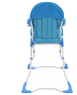 Dětské stoly a židle Dětská jídelní židlička Dekorhome Modrá