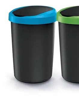 Odpadkové koše Prosperplast Sada 3 odpadkových košů COMPACTO 3 x 40 L černá 