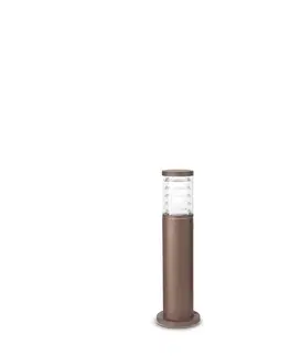 Stojací svítidla Venkovní sloupkové svítidlo Ideal Lux Tronco PT1 H40 Coffee 248271 E27 1x60W IP54 40,5cm hnědé