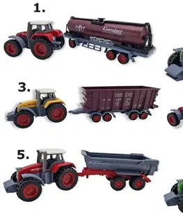 Hračky WIKY - Traktor kovový s vlečkou 19cm, Mix produktů