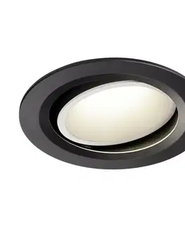 LED podhledová svítidla SLV BIG WHITE NUMINOS MOVE DL L vnitřní LED zápustné stropní svítidlo černá/bílá 3000 K 20° otočné a výkyvné 1003674