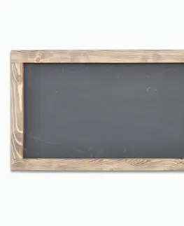Živé a vzdělávací sady Hanah Home Nástěnná dřevěná tabule BOARD 100x60 cm černá