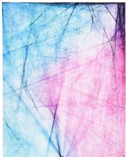 Moderní koberce Modrý a růžový abstraktní trendový koberec