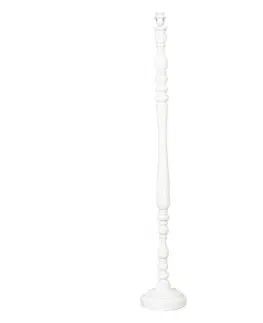 Lampy Bílá dřevěná základna White line na lampu Clayre & Eef 5LMP147