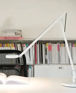 Stolní lampy kancelářské Rotaliana Rotaliana String T1 DTW LED stolní stříbro, oranž