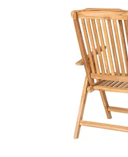 Zahradní židle a křesla Norddan Designové zahradní křeslo Roana teak