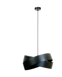 Moderní závěsná svítidla ZUMALINE 1142 závěsné svítidlo TORNADO II 50 cm černá