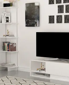 TV stolky Kalune Design TV stolek DAMLA 120 cm bílý