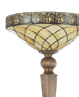 Stojací lampy Clayre&Eef Stojací lampa Diamond v Tiffany stylu