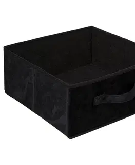 Úložné boxy DekorStyle Textilní box 31 cm černý