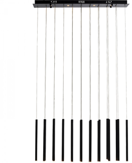 Designové lustry KARE Design LED lustr Living Vegas - matně černý 120cm