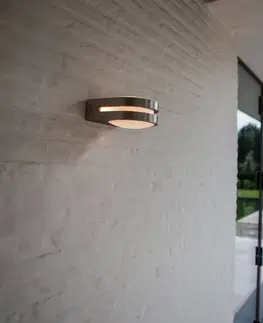 Venkovní nástěnná svítidla LUTEC LED venkovní nástěnné svítidlo Fancy nerezová ocel