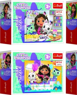 Hračky puzzle TREFL - Puzzle miniMaxi 20 - Gabbyin barevný den / Universal Gabby's Dollhouse