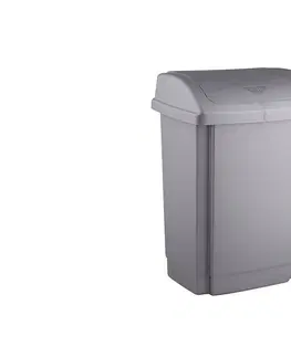 Odpadkové koše PROHOME - Koš odpadkový SWING 15L šedý