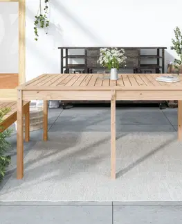 Zahradní stolky Zahradní stůl 159,5 x 82,5 x 76 cm masivní borové dřevo