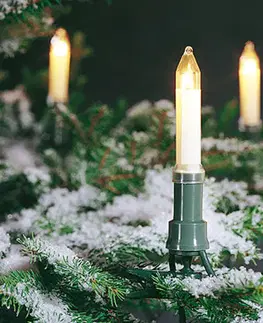 Světelné řetězy Konstsmide Christmas Stromový řetěz s hřídelovými svíčkami pro venkovní použití 12 m