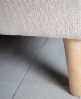 Lavice do jídelny LuxD Designová lavice Queen 100 cm béžová