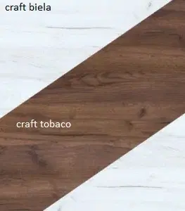 Vitríny ArtCross Vitrína NOTTI | 08 Barva: craft bílý / craft tobaco / craft bílý