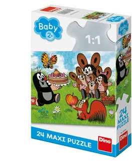 Hračky puzzle DINO - Krtek: Narozeniny 24 dílků max