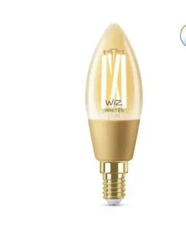 LED žárovky LED Žárovka WiZ Tunable White Filament Amber 8718699787257 E14 C35 4,9-25W 370lm 2000-5000K, stmívatelná