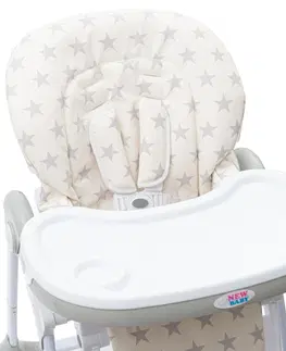 Dekorace do dětských pokojů New Baby Jídelní židlička Gray Star - ekokůže