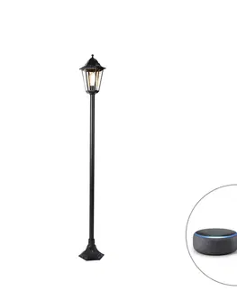 Venkovni stojaci lampy Chytrá stojací venkovní lampa černá 170 cm včetně WiFi ST64 - New Orleans