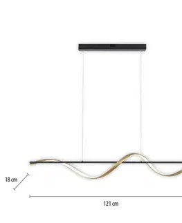 Inteligentní lustry Q-Smart-Home Paul Neuhaus Q-Swing závěsné světlo antracit/mosaz