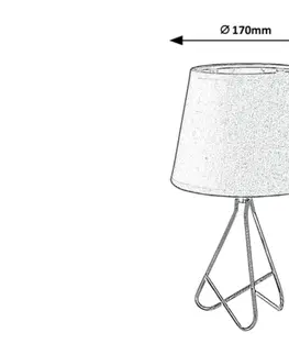 Lampy na noční stolek Rabalux stolní lampa Blanka E14 1x MAX 40W chromová 2775