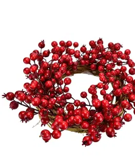 Květiny Věnec s červenými bobulemi Cedrino, 30 cm