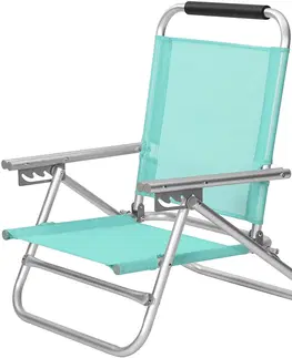 Zahradní židle a křesla SONGMICS Plážová skládací židle Inet zelená