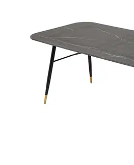 Jídelní stoly LuxD Jídelní stůl Laney 180 cm mramor černý