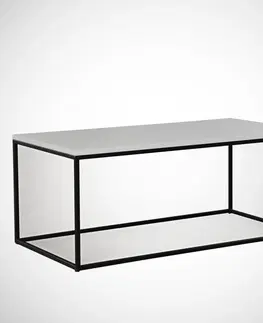 Konferenční stolky Kalune Design Konferenční stolek Cosco bílo-černý 