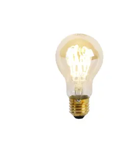 Zarovky E27 stmívatelná LED spirálová lampa A60 goldline 4W 270 lm 2200K