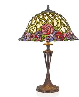 Stolní lampy Artistar Stolní lampa Melika ve stylu Tiffany