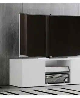 TV a audio stolky Tv - Skříňka Lowina Š: 115 Cm Bílá