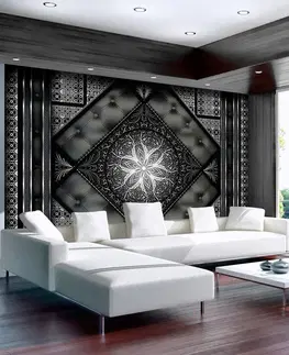 Černobílé tapety Fototapeta Černá mozaika - Black mosaic