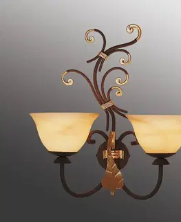 Nástěnná svítidla Menzel Menzel Florence - nástěnné světlo, dvě žárovky