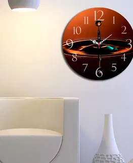 Nástěnné hodiny Nástěnné hodiny MDF KAPKA VODY 40 x 40 cm