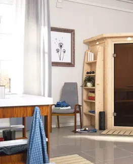 Sauny Interiérová finská sauna 151 x 151 cm Dekorhome