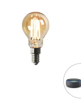 Zarovky Smart E14 stmívatelná v Kelvinech LED lampa P45 goldline 4,9W 470 lm 1800-4000K