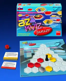 Hračky společenské hry DINO - Az Kvíz Junior Detská Hra (slovenská verzia)