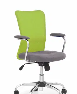 Kancelářské židle HALMAR Studentská  židle Nady šedá/limetová