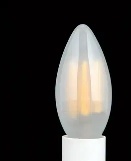 Stmívatelné LED žárovky Orion LED žárovka-svíčka E14 4,5W 827 matná stmívatelná