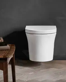 Záchody DURAVIT White Tulip Závěsné WC HygieneFlush, Rimless, HygieneGlaze, bílá 2576092000
