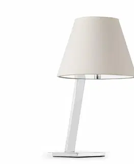 Designové stolní lampy FARO MOMA bílá stolní lampa