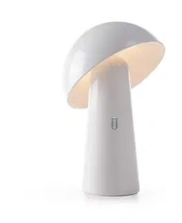 Venkovní osvětlení terasy Newgarden Newgarden Shitake LED stolní lampa aku IP44 bílá