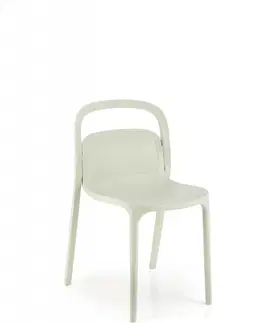 Jídelní sety Stohovatelná jídelní židle K490 Halmar Černá