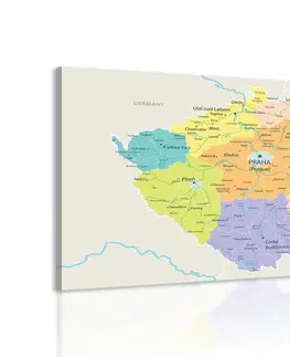 Obrazy mapy Obraz mapa České republiky