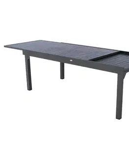 Zahradní stolky DEOKORK Hliníkový stůl VALENCIA 200/320 cm (antracit)