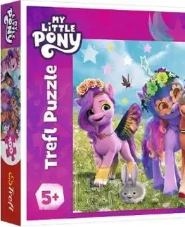 Hračky puzzle TREFL -  Puzzle 100 dílků - Zábavné poníci / Hasbro, My Little Pony